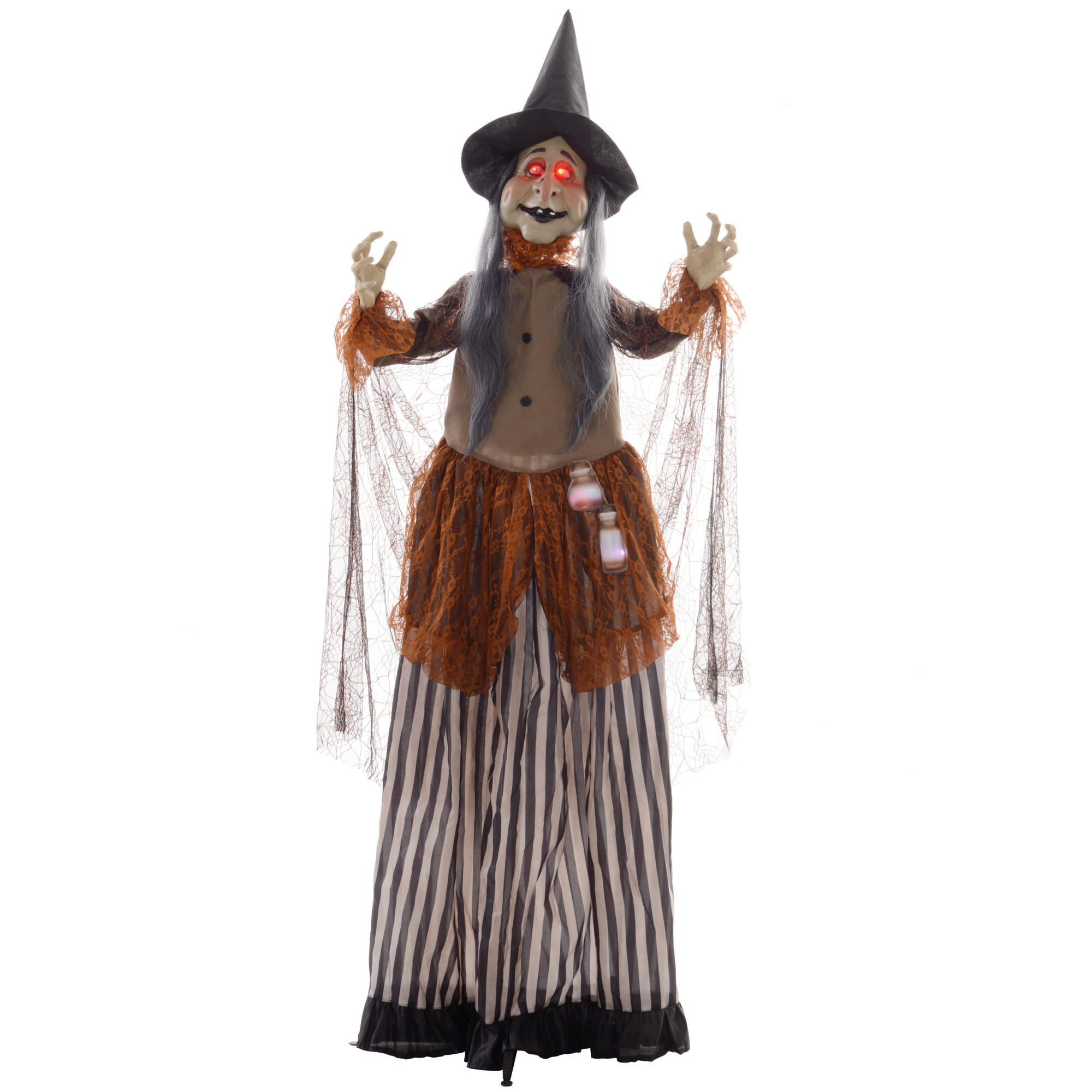 HALLOWEEN-DEKORATION Schwarz 60.0/18.0/183.0cm - Schwarz, Textil (18/183/60cm)