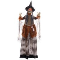 HALLOWEEN-DEKORATION Schwarz 60.0/18.0/183.0cm - Schwarz, Textil (18/183/60cm)