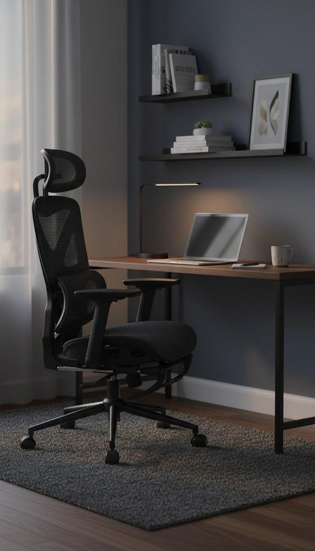 BÜROSTUHL Vaylen schwarz/schwarz - Schwarz, Kunststoff/Metall (66/124/66cm) - TPFLiving