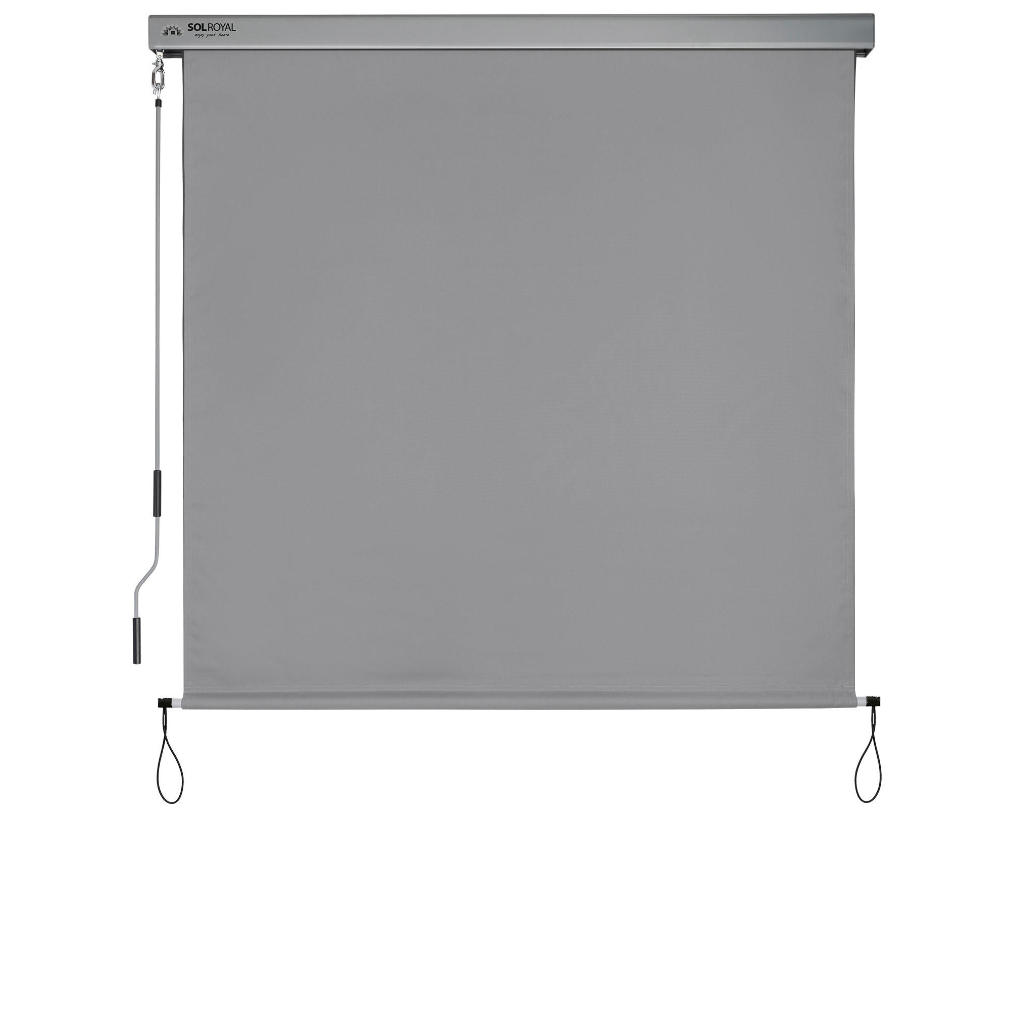 SENKRECHTMARKISE SolVision MS5 1,6/2,5 m Grau - Grau, Metall (160/1/250cm) - Sol Royal