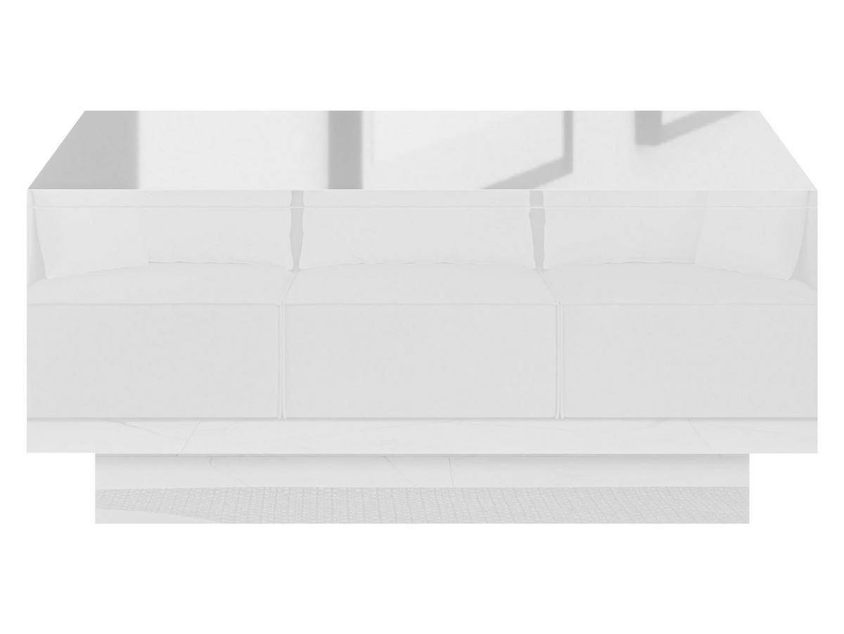 COUCHTISCH Moon 90x60 - Weiß Hochglanz, Holzwerkstoff (60/90/40cm) - MIRJAN24