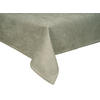 TISCHDECKE FarbTon Chenille-Haptik greig-taupe 100/100 cm - Taupe, Textil (100/100cm) - beties Heimtextil