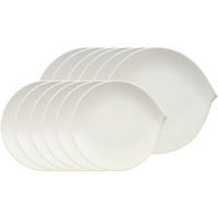 TELLER-SET Flow weiß 12er Set - Weiß, Keramik (1/1/1cm) - Villeroy & Boch