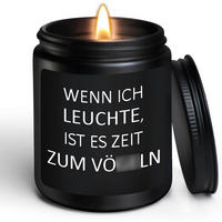 DUFTKERZE Sandelholz 50 Stunden Brenndauer - Schwarz, Paraffin (8cm)