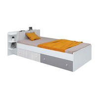 RAHMENBETT – 224 x 114 cm – COMO System – Grau - Grau, Holzwerkstoff - hi-markt