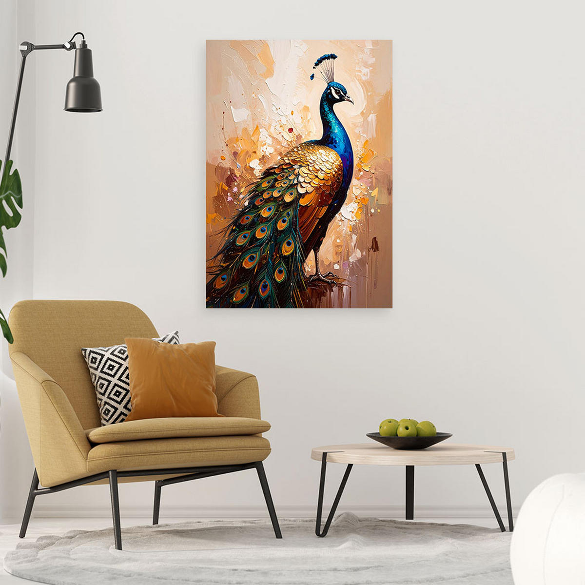 LEINWANDBILD Tiere 40x60cm - Beige, Textil (40/60cm) - Feeby