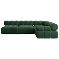 ECKSOFA modulares Sofa Mende-L2 - 285x190x70 cm Grün Cord - Grün, Holzwerkstoff/Textil (285/190cm) - ALTDECOR