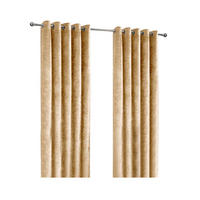 ÖSENVORHANG Pannesamt verdunkelnd gefüttert, 228/137 cm - Goldfarben, Textil (228/137cm) - Homescapes