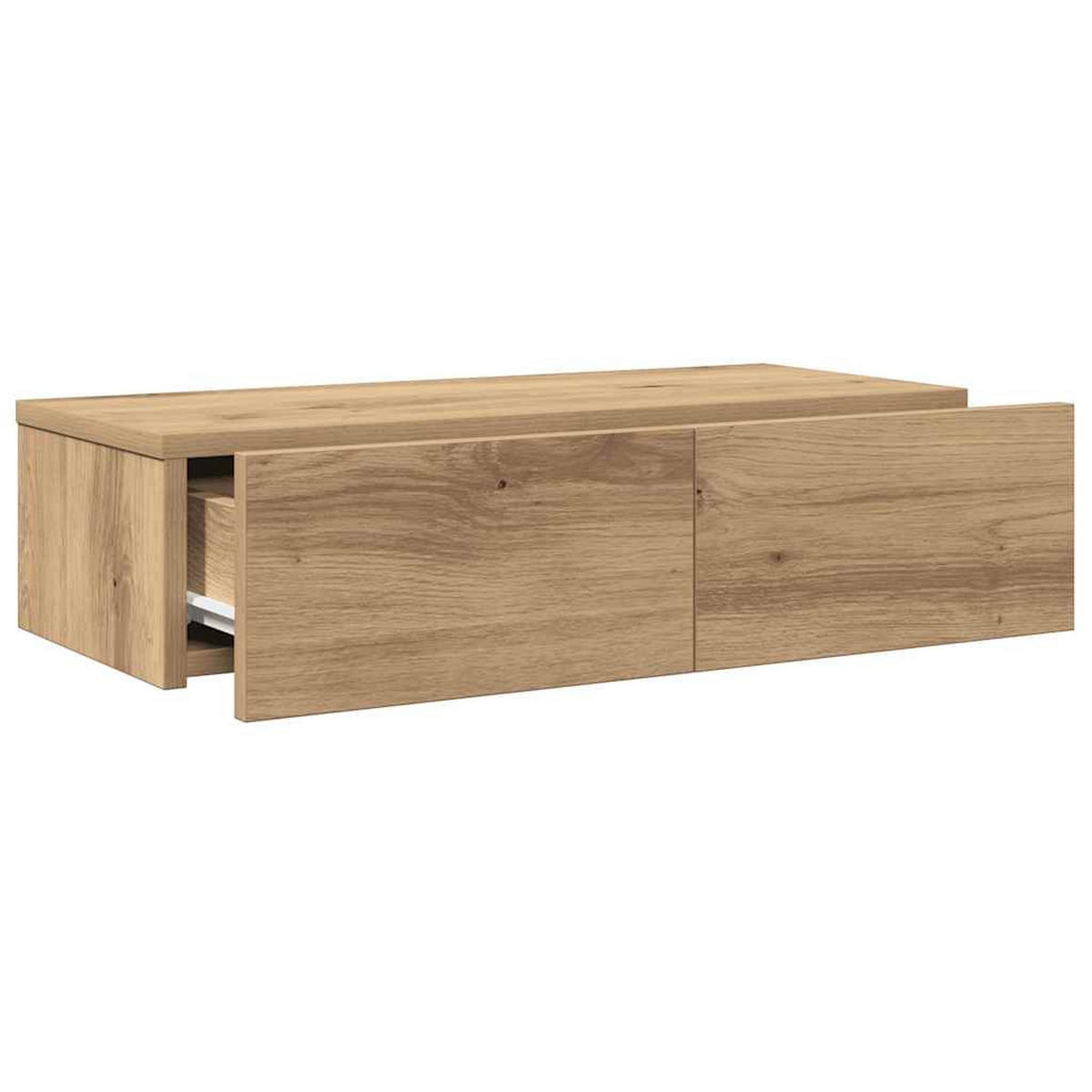 WANDREGAL Mit Schubladen Artisan-Eiche 60/26,5/15 Cm - Braun, Holzwerkstoff (26.5/15/60cm) - vidaXL