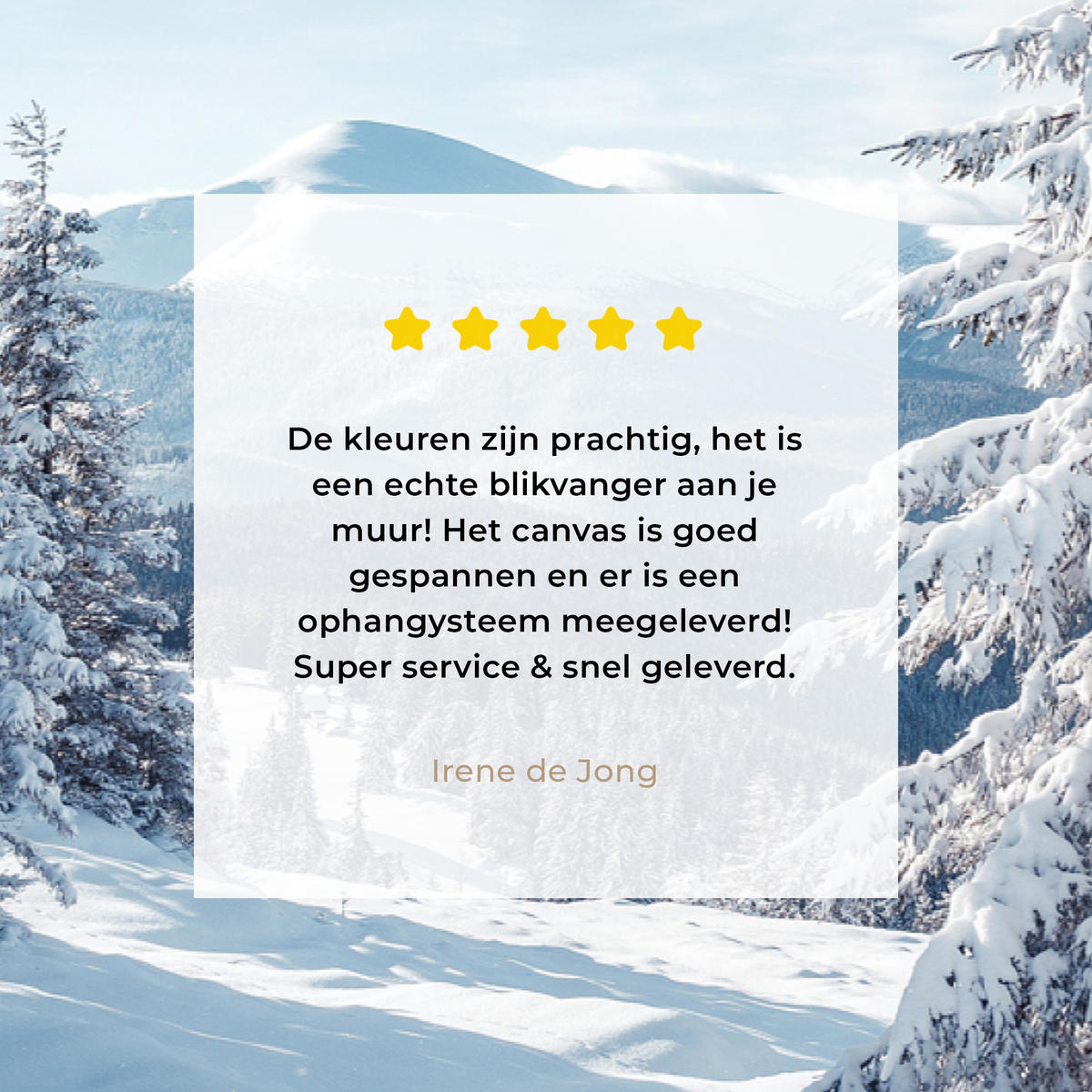 LEINWANDBILD Winterlandschaft - Natur - Berge - Bäume - Schnee Wohnzimmer Groß 120x80 cm - Hellblau, Textil (120/80cm) - MuchoWow