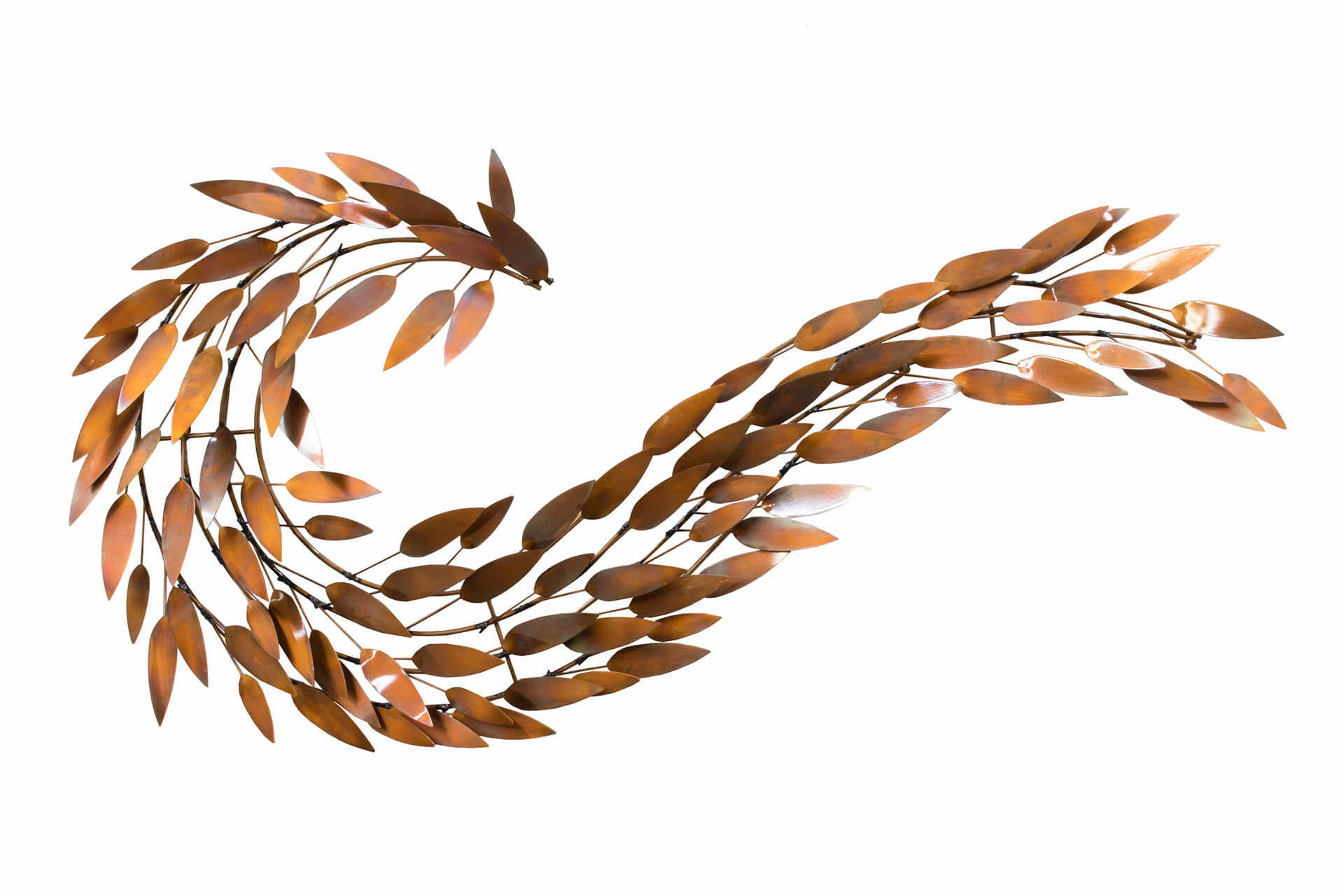 WANDDEKO Kupfer 130/63 cm - Kupferfarben, Metall (5.05/63/8cm) - KUNSTLOFT