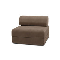 VERWANDLUNGSSESSEL aus taupefarbenem Cord - Taupe, Textil (95/70.5/95cm) - Kimo
