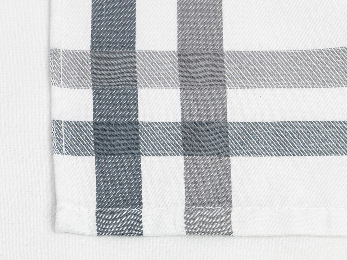 GESCHIRRTÜCHER, 4er-Set, 50x70 cm, 100% Baumwolle, Weiß - Weiß, Textil (50/70cm) - Zollner