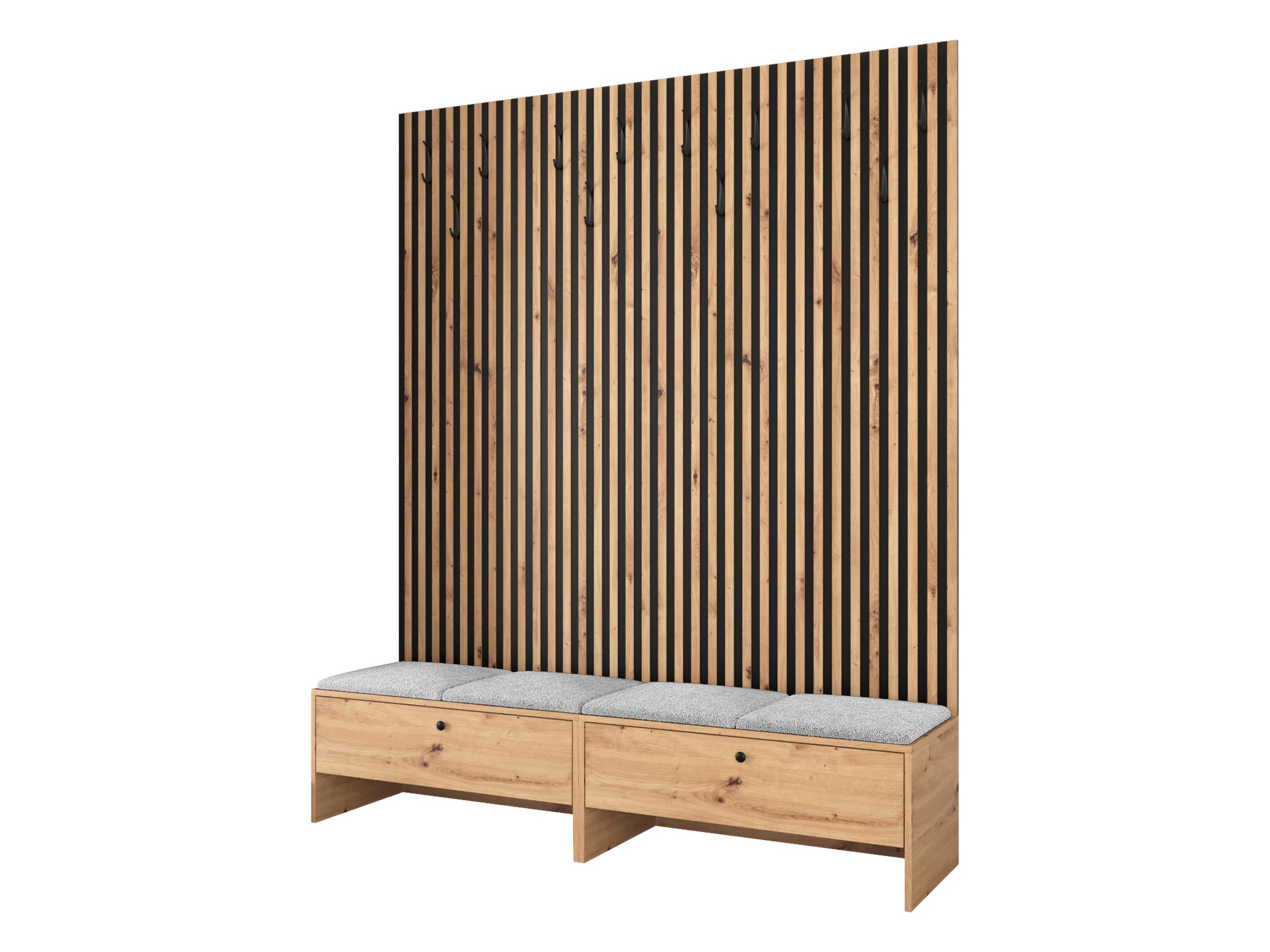 GARDEROBE Balma V - Silberfarben/Eiche Artisan, Holzwerkstoff (170/206/44cm) - MIRJAN24