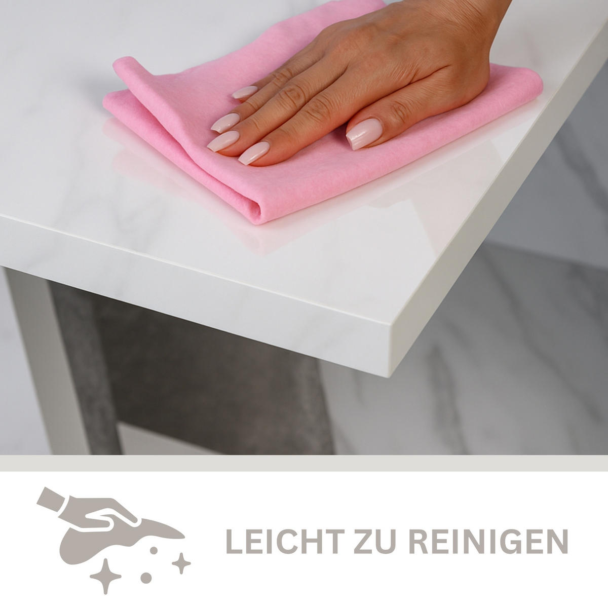 ESSTISCH Ausziehbar 120-160 cm Weiß glänzend - Weiß Hochglanz, Holzwerkstoff (160/80/75cm) - Home Collective