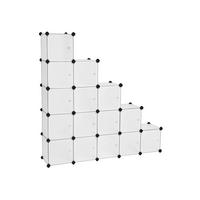 REGALSYSTEM - Weiß, Kunststoff (133/31/153cm) - Hansiro