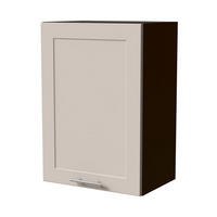 HÄNGESCHRANK Oslo W2/50 Lava / Kaschmir Matt 50 / 32,5 / 72cm - Kaschmir/Dunkelgrau, Holz/Holzwerkstoff (50/72/32.5cm) - Feldmann-Wohnen