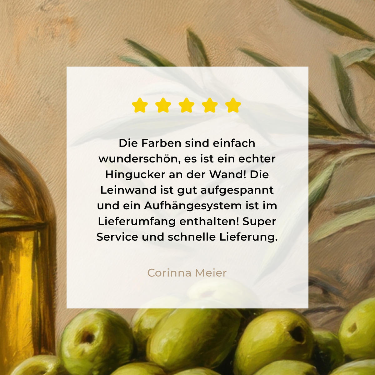 LEINWANDBILD Oliven - Stilleben - Vintage 60x80 cm - Olivgrün, Textil (60/80cm) - MuchoWow