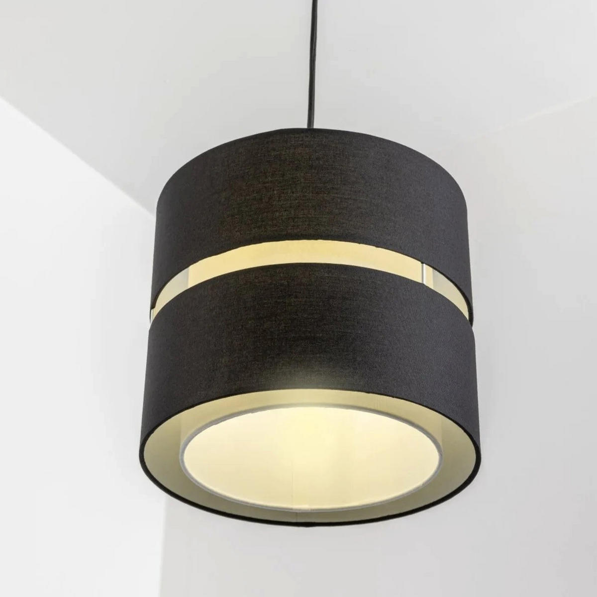 LAMPENSCHIRM Schwarz 26cm - Schwarz, Textil (26/26/22cm) - CGC Europe