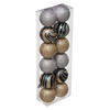 WEIHNACHTSKUGELN 4 cm 12er-Set - Silberfarben/Goldfarben, Kunststoff (4/5.3/4cm) - Atmosphera Createur d´interieur