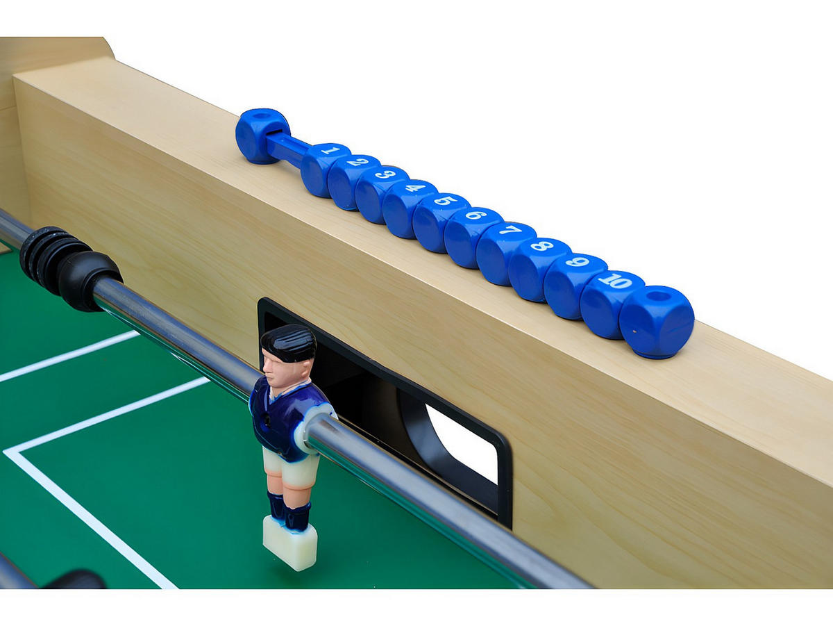 TISCHFUSSBALL - 137cm x 74.5cm - MDF - naturfarben hell - STADIUM - Naturfarben, Holz (137/74.5cm) - Vente-Unique