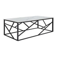 COUCHTTISCH nicht ausziehbar - 120 cmcm x 60 cmcm - Keramik - Schwarz, Weiß - MELRONE - Weiß, Keramik (60/120/40.5cm) - Vente-Unique
