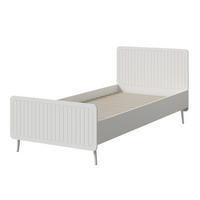 BETT Chloe 90x200 Weiß - Schwarz/Weiß, Holzwerkstoff/Kunststoff - mzm24