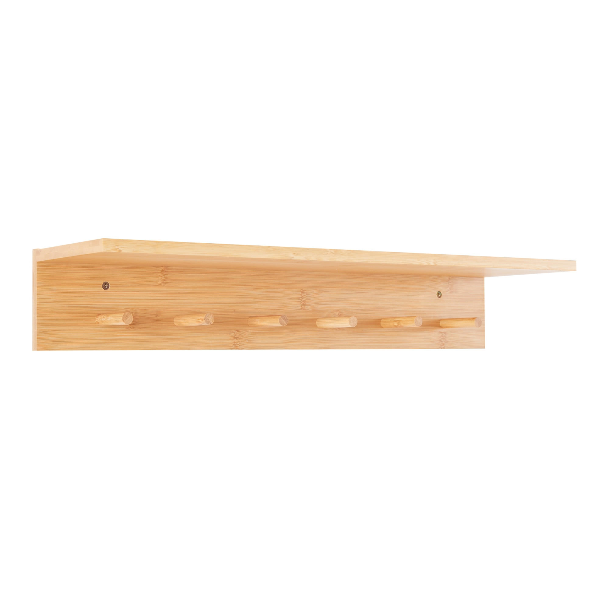 WANDGARDEROBE Fjord - Naturfarben, Holz (58.5/10/16.5cm) - [en.casa]