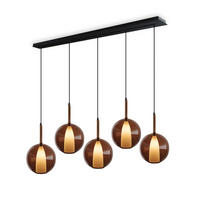 HÄNGELEUCHTE Belluna Braun Ø 24cm - Braun, Glas (24/24/45cm) - s.luce