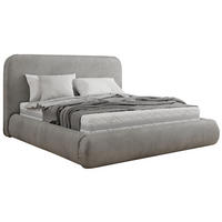 POLSTERBETT BENEA CLASSIC 140/200 - Hellgrau Velvet - ohne Matratze - Hellgrau, Textil (140/200cm) - MKS