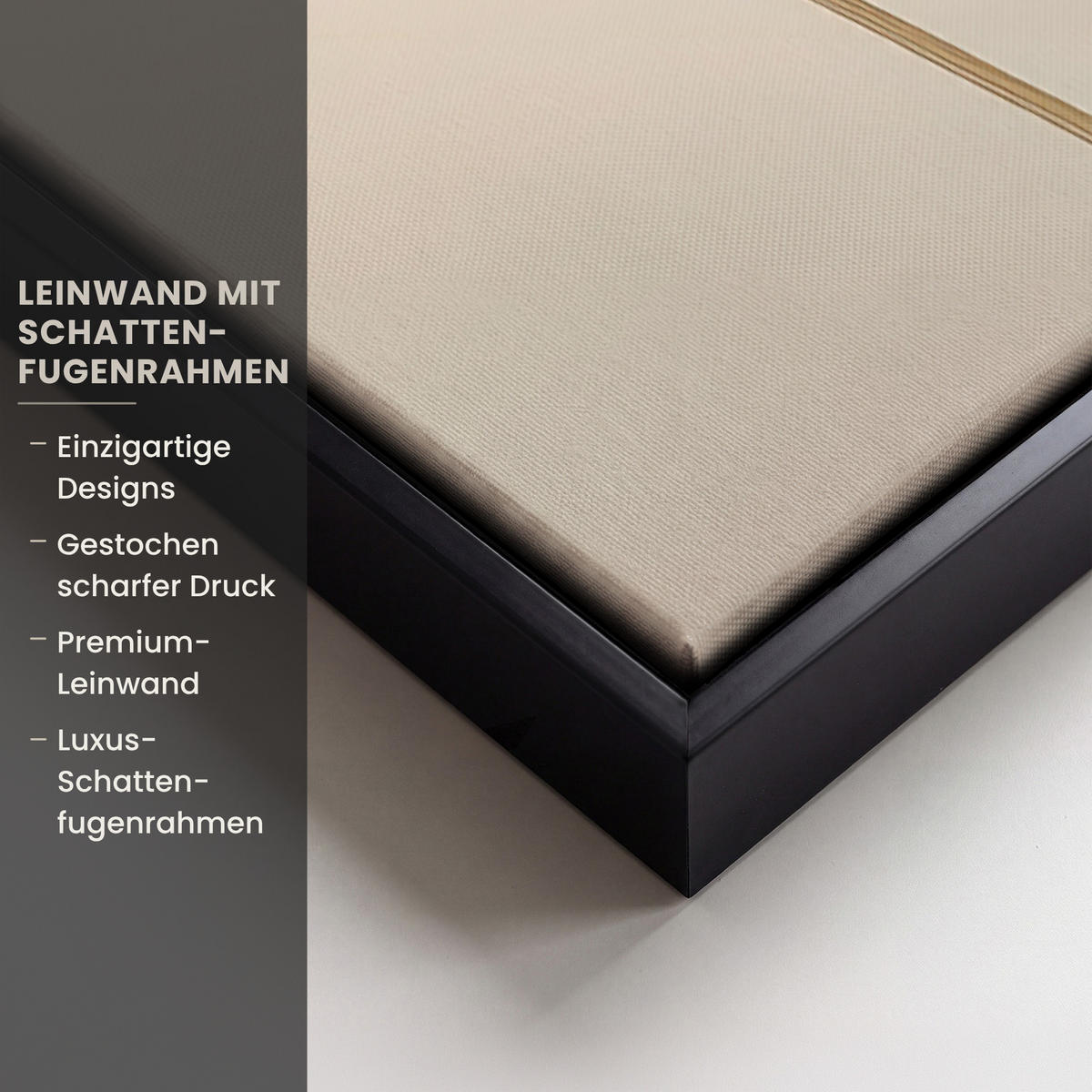 LEINWAND Bilder mit Rahmen - Sonnenlicht - Löwenzahn - Botanisch - Blumen - 50x50 - Creme, Textil (50/50cm) - MuchoWow