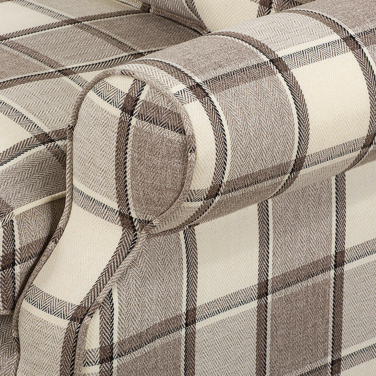 XL OHRENSESSEL - Beige/Braun, Textil (93/93/87cm) - home24