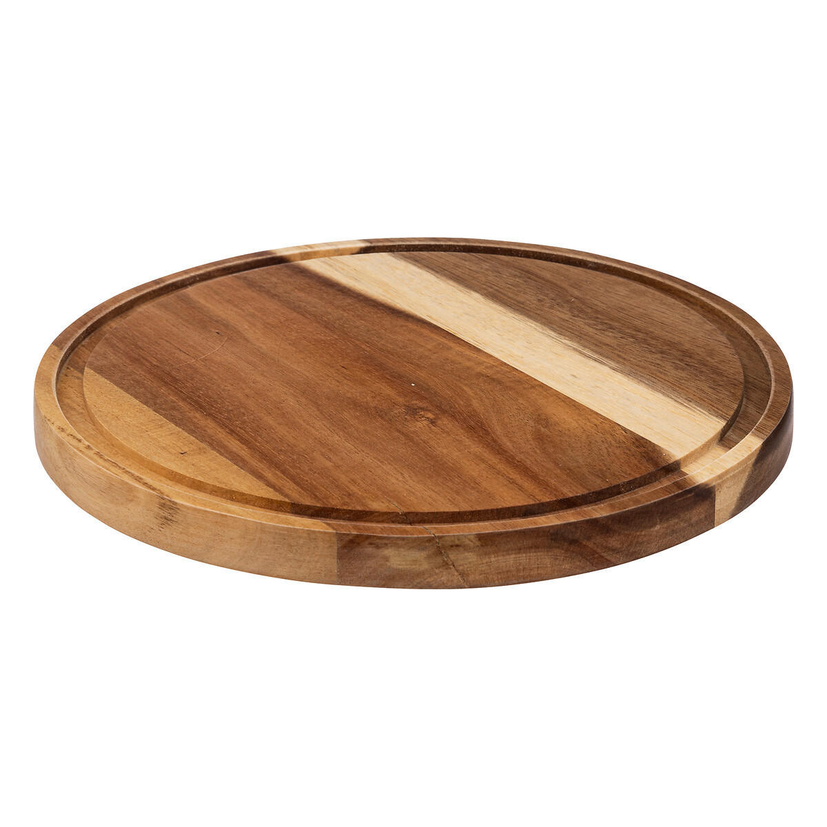 DEKOTABLETT mit Glasglocke Akazienholz Ø 28 cm, 19 cm - Braun, Glas (28/19/28cm) - Secret de Gourmet