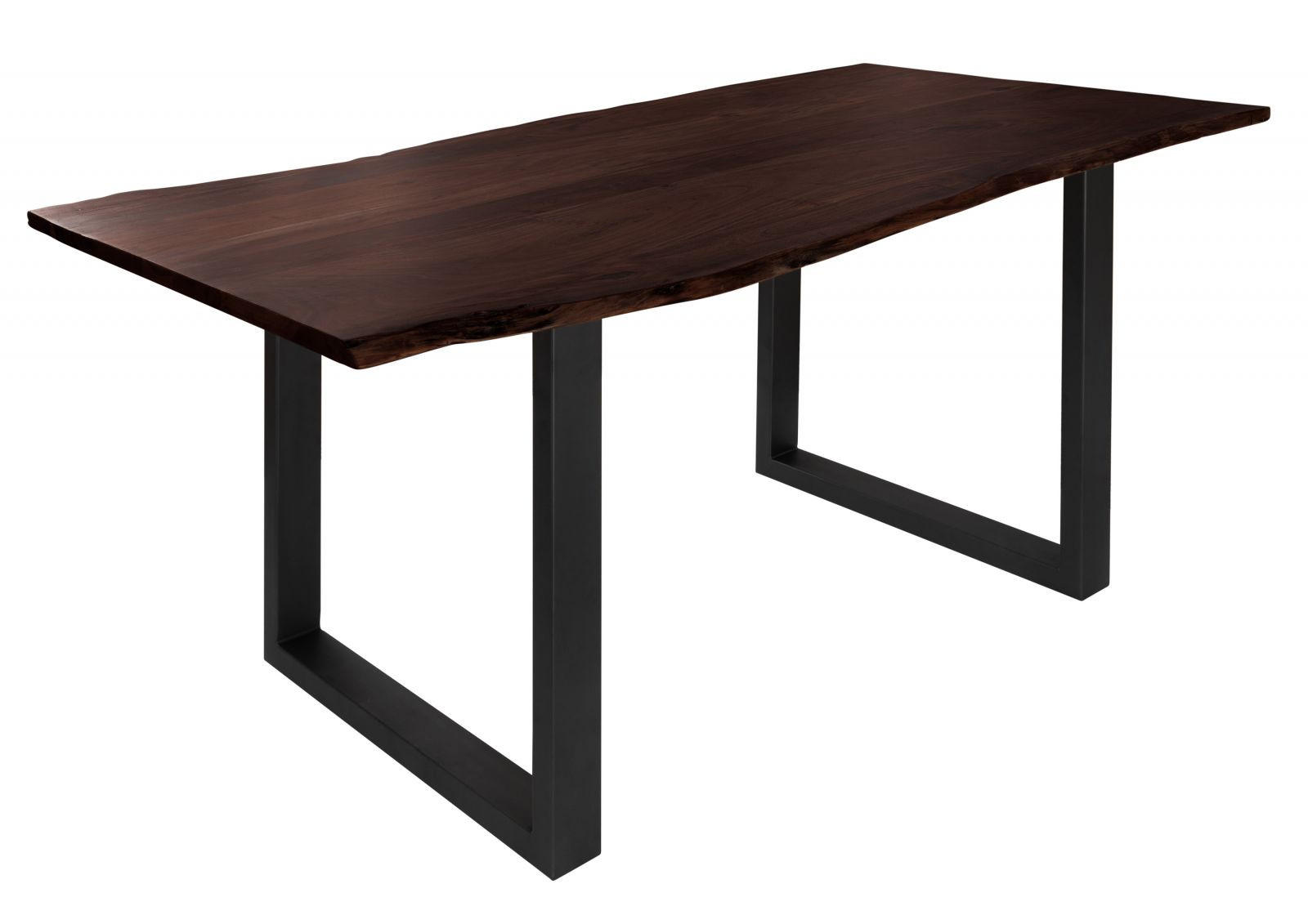 BAUMTISCH Akazie 200x100x76 braun Beine anthrazit matt FREEFORM 3 - Braun, Holzwerkstoff (100/200/76cm) - Massivmoebel24