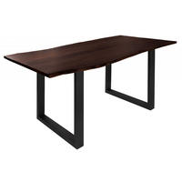 BAUMTISCH Akazie 200x100x76 braun Beine anthrazit matt FREEFORM 3 - Braun, Holzwerkstoff (100/200/76cm) - Massivmoebel24