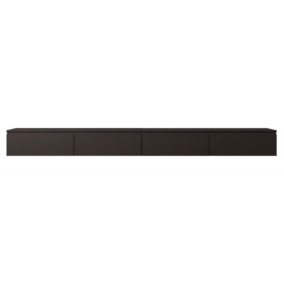 TV-LOWBOARD Bemmi hängend Schwarz 300 cm - Schwarz, Holzwerkstoff (300/28.4/31.8cm) - Selsey