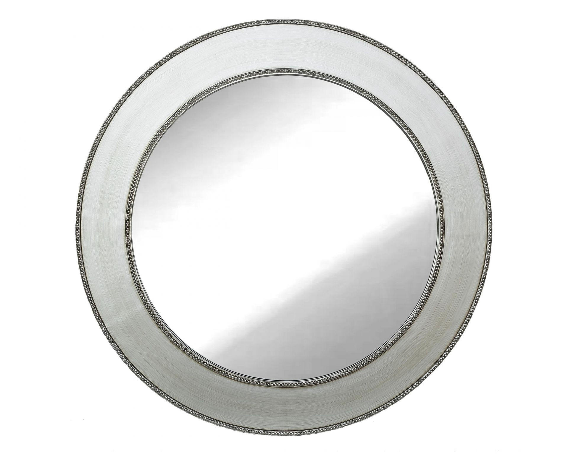 WANDSPIEGEL Ø90 cm, Silber, Holz - Silberfarben, Holz (90/90/90cm)