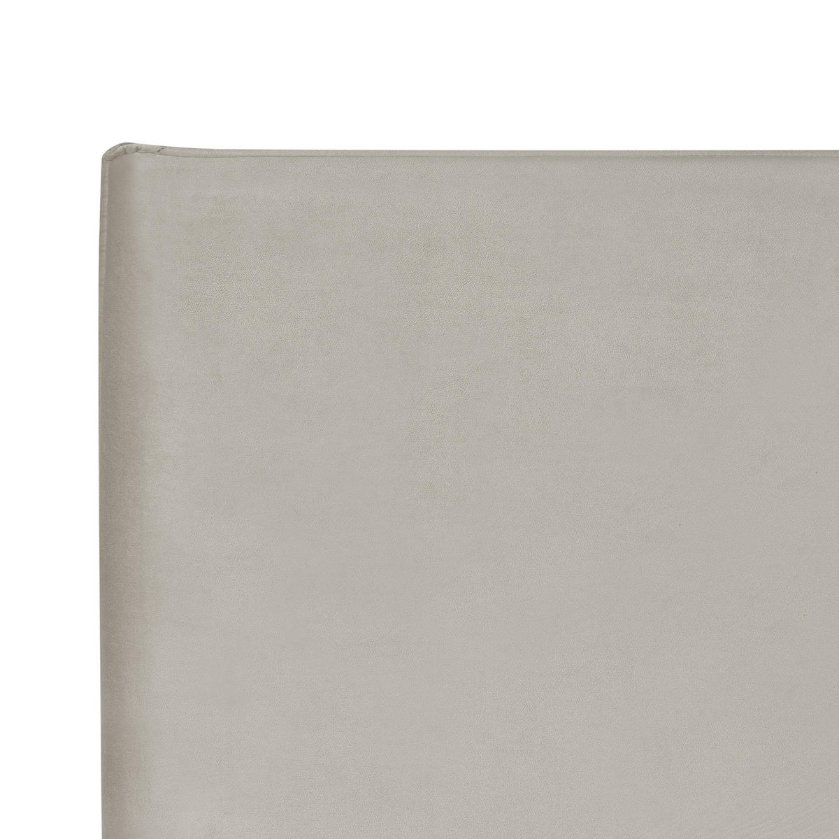BETT mit Lattenrost 160/200 cm Samtstoff Taupe Lavaur - Taupe, Textil (160/200cm) - Beliani