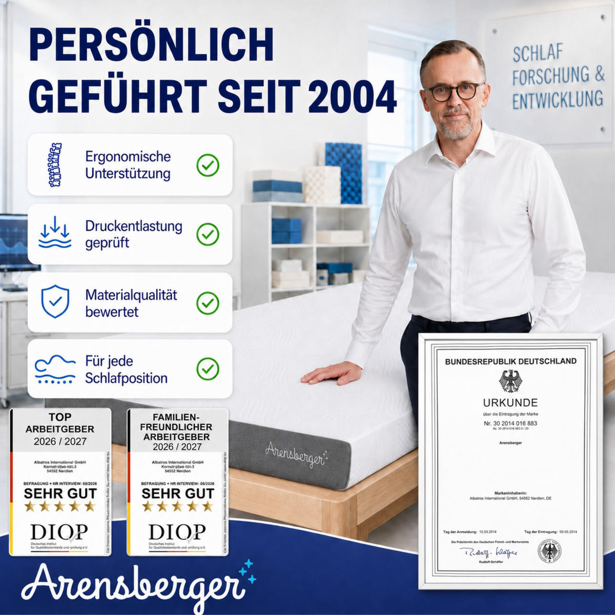 GELSCHAUM Matratze ANNA – 13 cm 100x200cm - Grau, Textil (80/200cm) - Arensberger