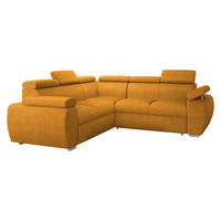 ECKSOFA Boston Maxi - Chromfarben/Currygelb, Holz/Textil (260/260cm) - MIRJAN24