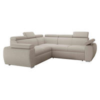 ECKSOFA Boston Maxi - Chromfarben/Creme, Holz/Textil (260/260cm) - MIRJAN24