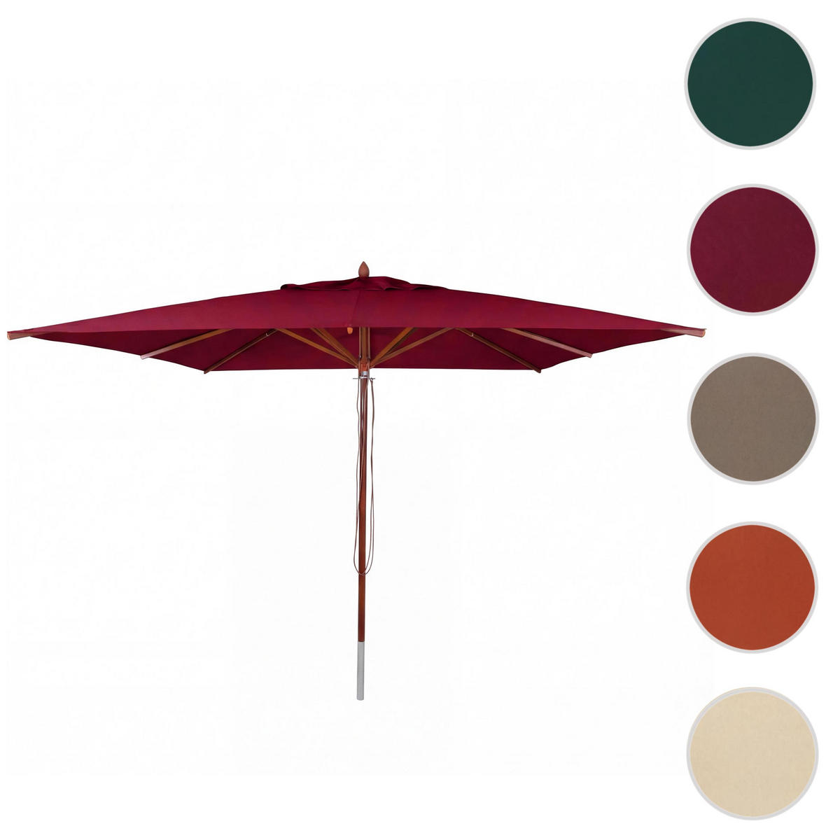 SONNENSCHIRM C57B Bordeaux - Bordeaux, Textil (400/400cm) - MCW