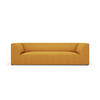 SOFA Ruby aus strukturiertem Stoff gelb 3 Sitzplätze - Gelb, Textil (93/69/232cm) - Micadoni