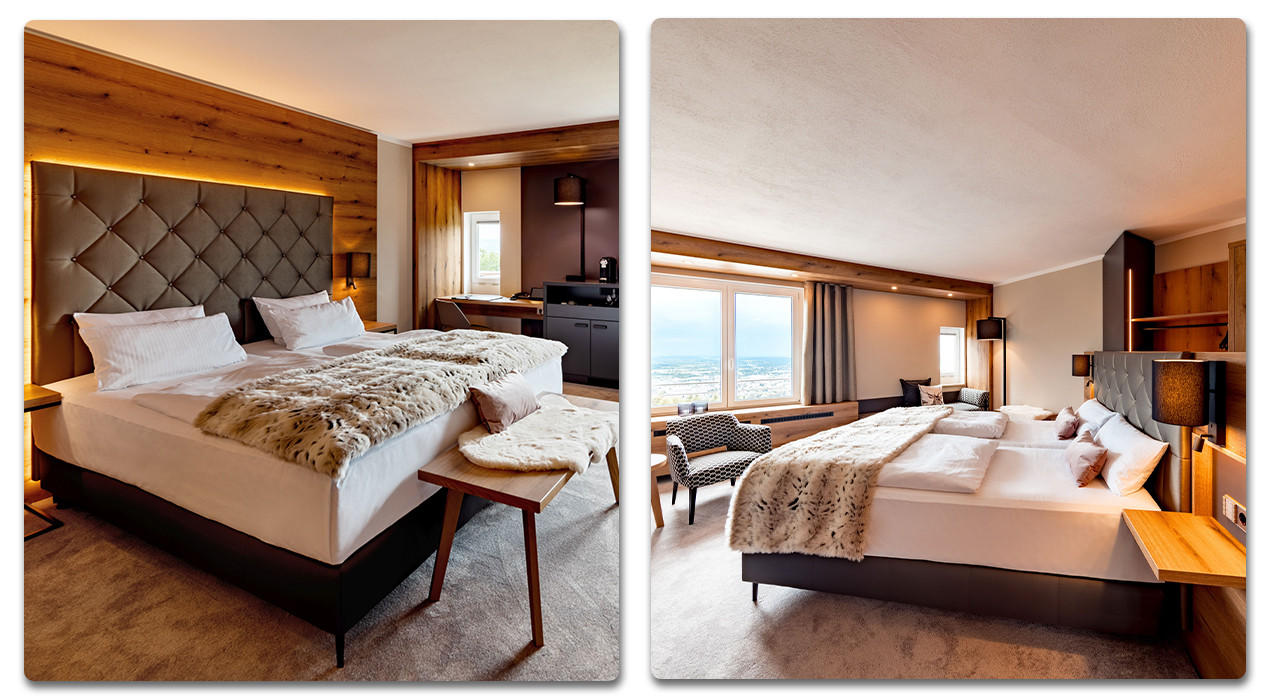 Schlafzimmer - Burghotel Saufeneck