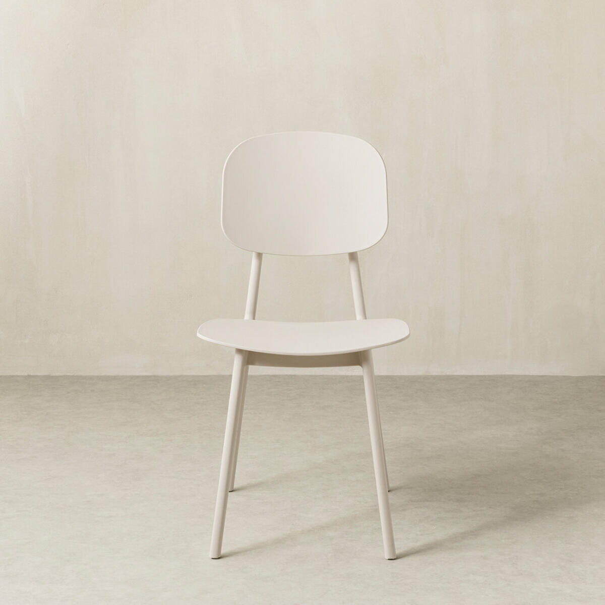 STUHL Helm Beige 43 cm x 82.5 cm - Beige, Kunststoff (43/82/51cm) - Kenay Home