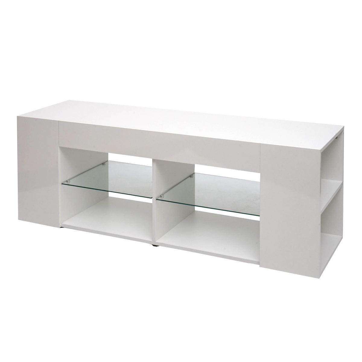 TV-RACK Weiß - Weiß, Holz (144/50/40cm) - MCW