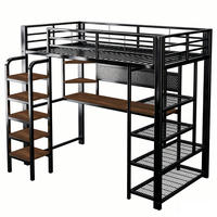 HOCHBETT 90/200 cm DE-32557 mit LED, Steckdose und Lochblech Schwarz - Schwarz, Metall (90/200cm) - ComfortXL