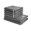 FROTTIERSET Selection 6-teilig - Dunkelgrau, Textil (50/100cm) - Ross