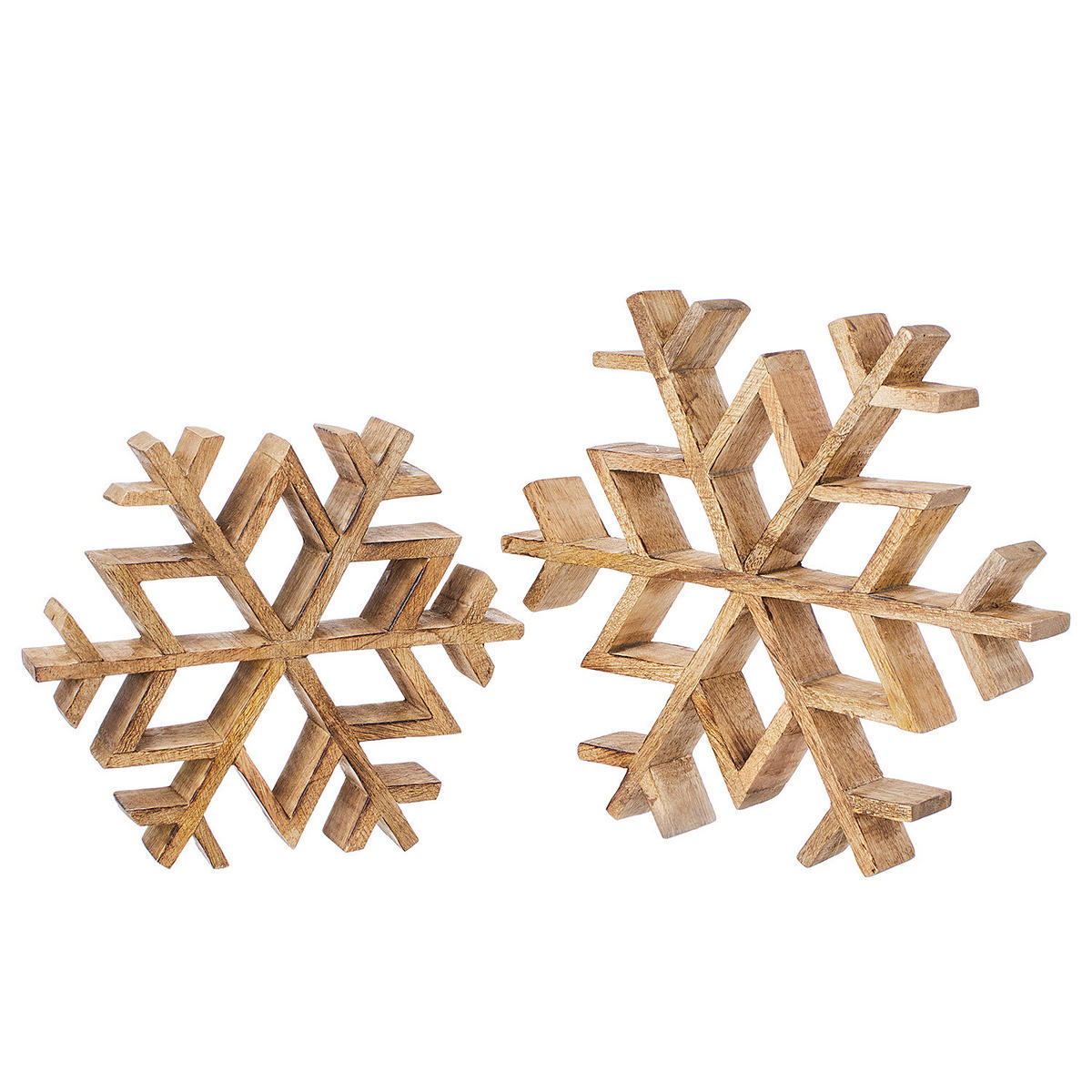 DEKO-SCHNEEFLOCKE Snowflake - Braun, Holz (20/3.5/20cm) - Butlers