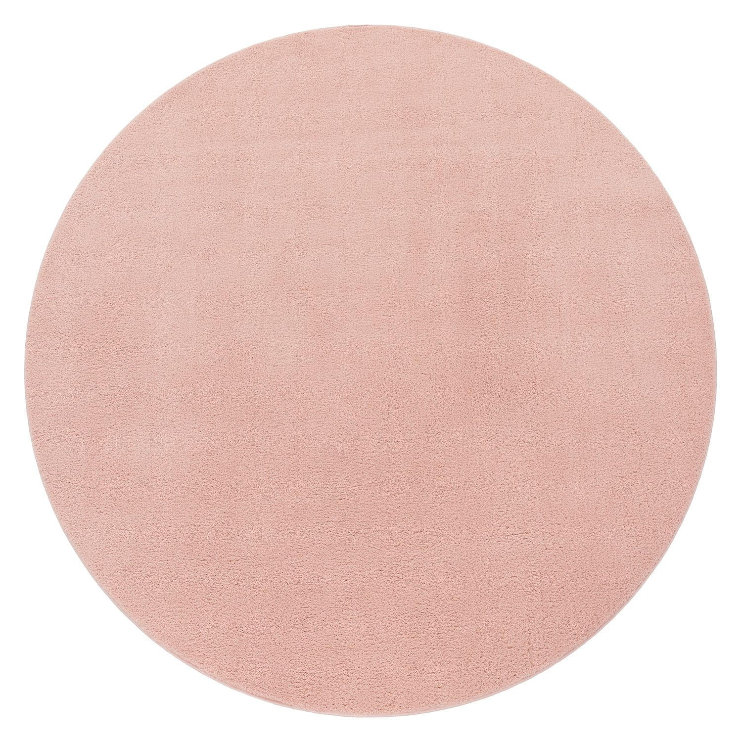 FLACHWEBETEPPICH Rosa Ø 200 cm - Rosa, Kunststoff (200/200cm) - TT Home